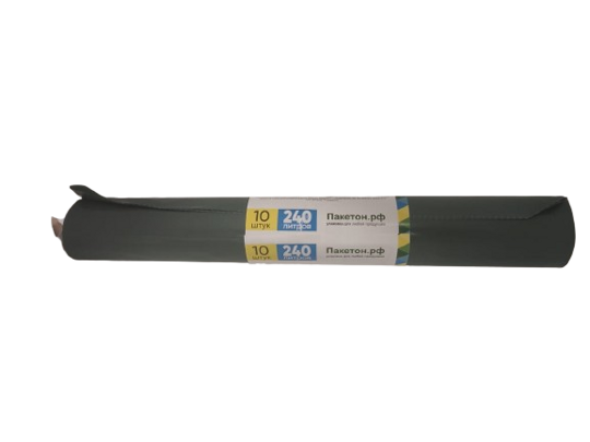 Мешки д/мусора ПНД 240л (45+45*140)*22мк /20шт/8/П-к