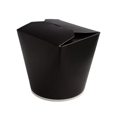 Коробка Суп WOK 450мл Черная глянцевая /50/500/М-ва